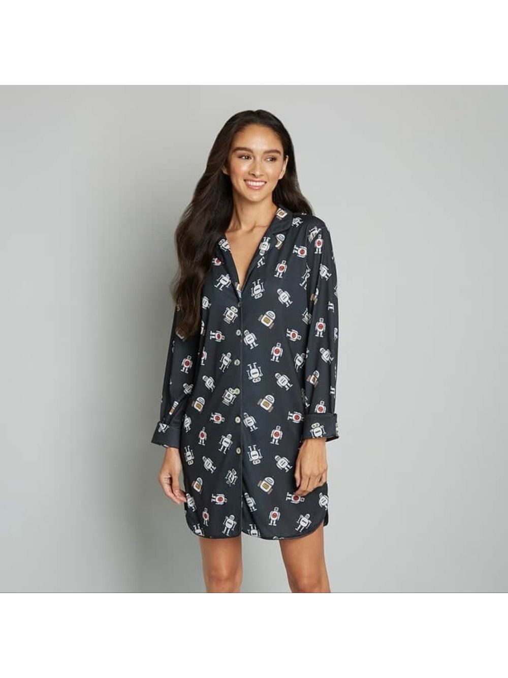 Easy Mornings Long Sleeve Sleep Shirt